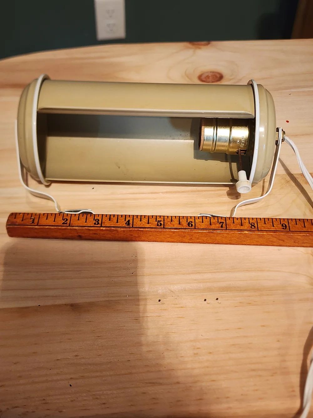 Vintage 1960's Headboard Bed Light - Metal Reading Lamp